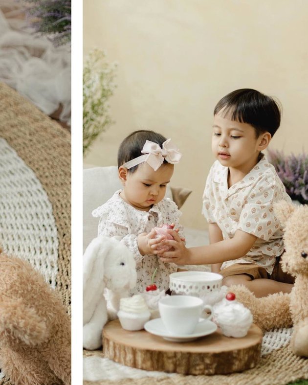 Tasya Kamila's Super Cute Photoshoot with Two Children, Arrasya's Fan Collection Also Joins the Pose