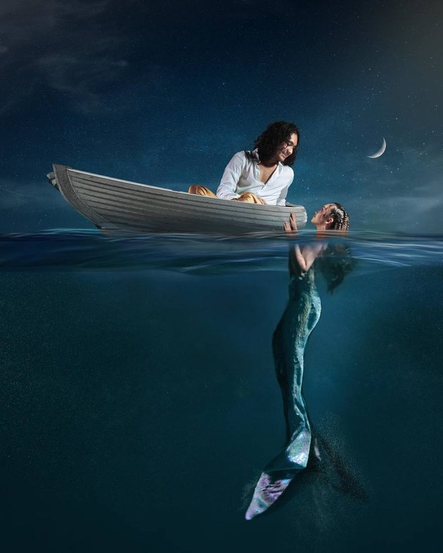 Indonesian Celebrities Pose in 'Little Mermaid' Photoshoot, Featuring Sandrinna Michelle and Junior Roberts