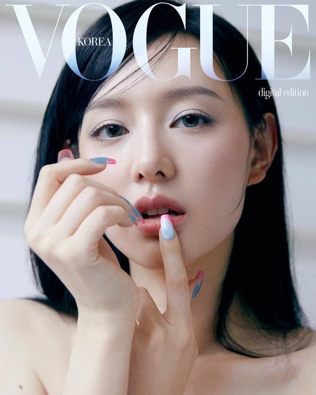 Kim Ji Won's Latest Photoshoot for Bvlgari Parfums, Showcasing Perfect Visuals - Straight Bangs