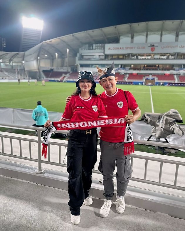 Loyal Supporter, 8 Photos of Fitri Carlina Accompanying the Indonesian National Team Until Watching Live at the Stadium- Never Regretted