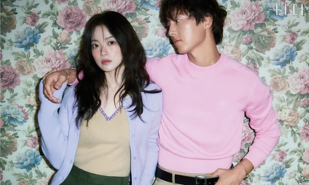 Song Joong Ki dan Chun Woo Hee di Pemotretan Elle Korea