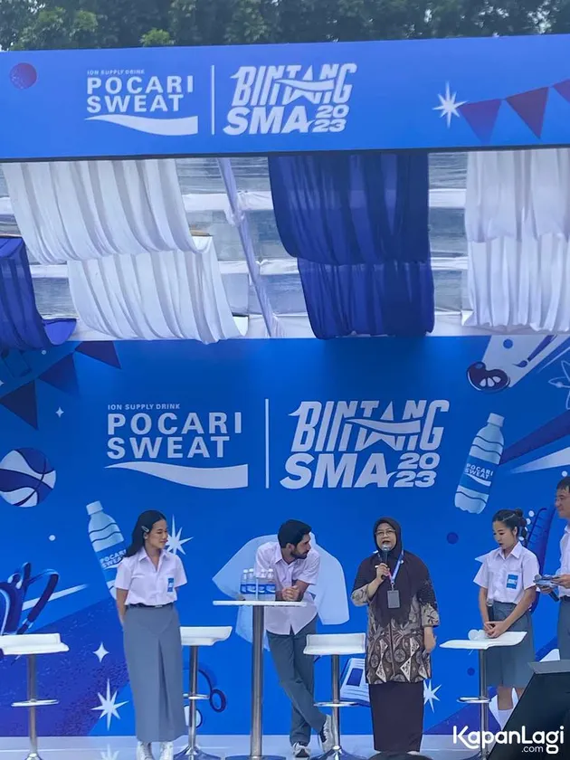 Press Conference Bintang SMA 2023 di SMAN 34 Jakarta pada Rabu (30/8)