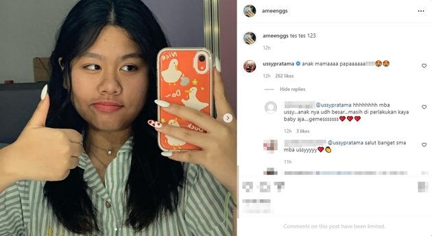 Amel Putri Sulung Ussy Sulistiawaty's First Instagram Post, Still Under the Watchful Eye of Her Mother - Surprisingly Gained Tens of Thousands of Followers