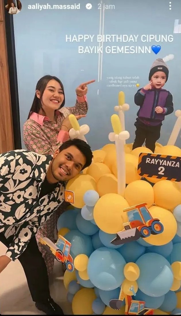Portrait of Aaliyah Massaid and Thariq Halilintar at Rayyanza's Birthday, Raffi Ahmad: Hopefully they are destined to be together