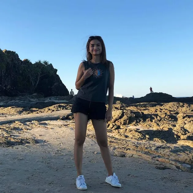 Acha Septriasa jalan jalan di australia