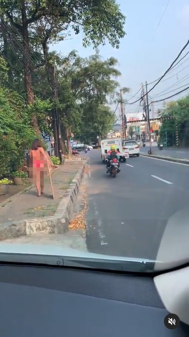 Portrait of Dinar Candy's Bold Action Going Down the Street Wearing Only a Bikini, Protesting Because PPKM is Extended - Reaping Pros and Cons