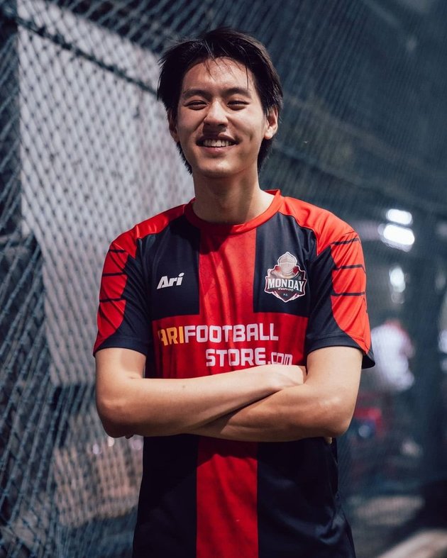 Portrait of Thai Actors Playing Football, Showing Forehead - Sweating Makes Them Handsome