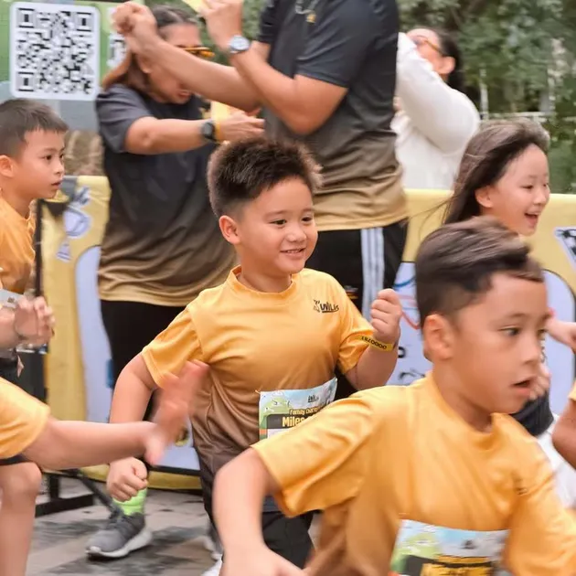 Potret anak Citra Kirana semangat ikut Family Run 3K