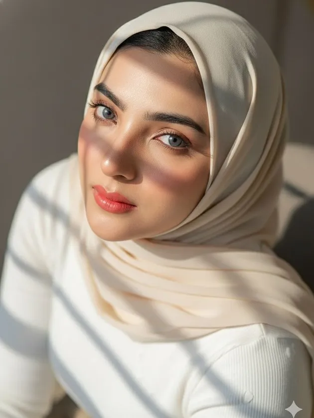 Hijab Krem Lembut yang Bikin Wajah Ashanty Terlihat Feminin