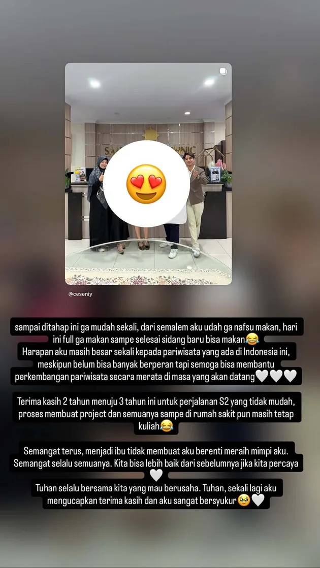 Cesen ungkap perasaan
