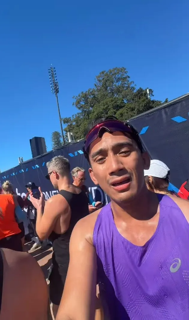 Daffa Wardhana Marini Zumarnis Sydney Marathon