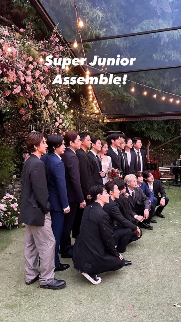 Portrait of Celebrity Guests at Ryeowook and Ari's Wedding, 15 Super Junior Members Including Park Hyung Sik