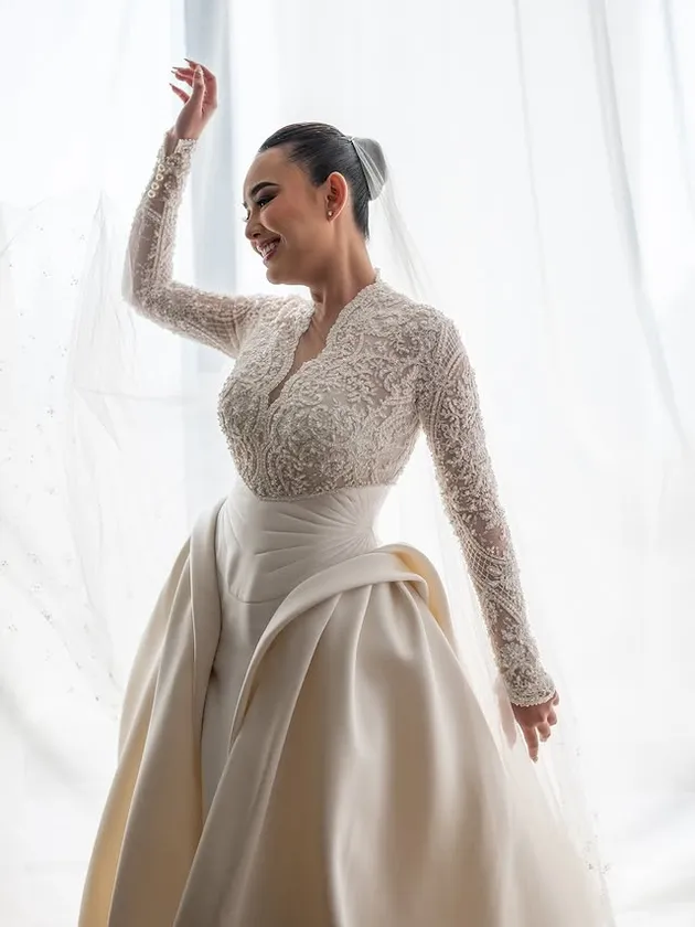 Penampilan Amanda Manopo di hari pernikahan