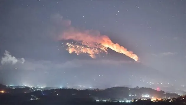 gunung agung, erupsi gunung agung