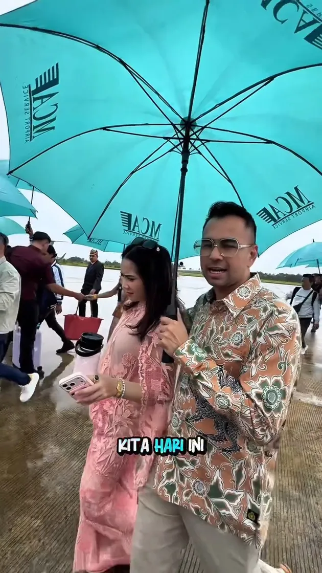 Raffi Ahmad dan Nagita Slavina Kondangan ke Kalimantan