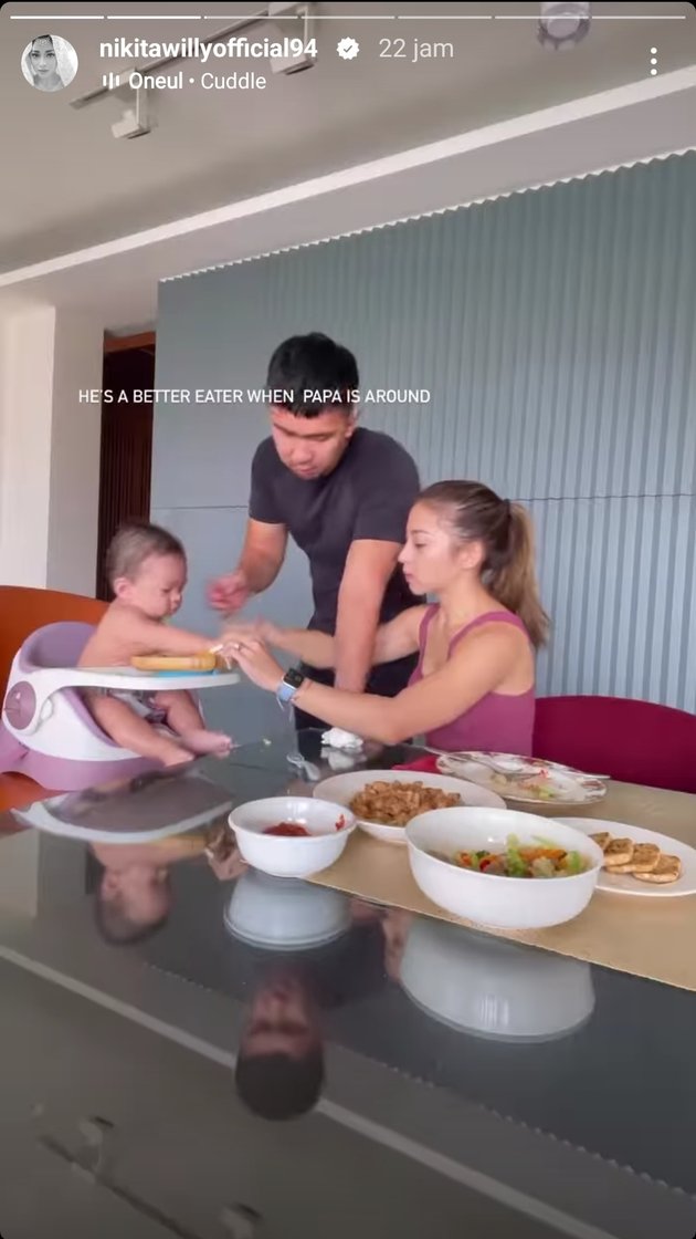 Portrait of Baby Izz's Adorableness, Nikita Willy's Child Learns to Eat and Gets Messy, Fussy Because of Growing Teeth - Immediately Devours When Accompanied by His Father