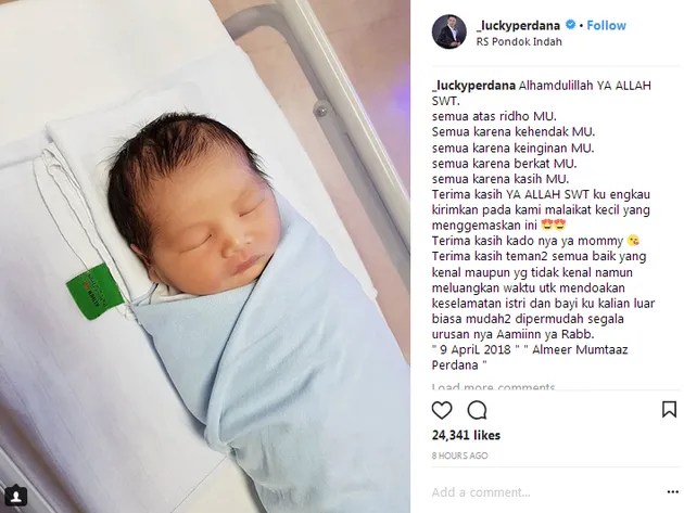 Lucky Perdana dan Istri