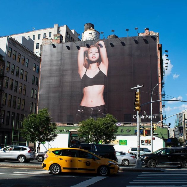 Photo: Jennie of BLACKPINK Calvin Klein billboard in New York