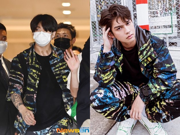 Jungkook BTS dan Bright Vachirawit baru-baru ini sama-sama menarik perhatian dengan penampilan mereka. Dua bintang ini terlihat begitu kece pakai outfit mirip!