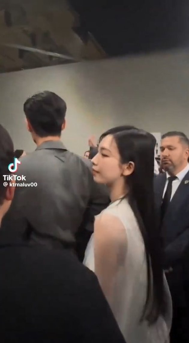 Portrait of Karina aespa and Lee Jae Wook Attending Prada Event in Milan, Very Close and Always Together