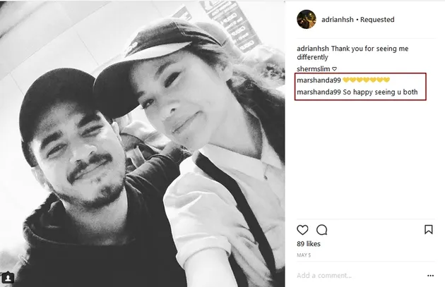 Adrian Hashfi dan Pacar