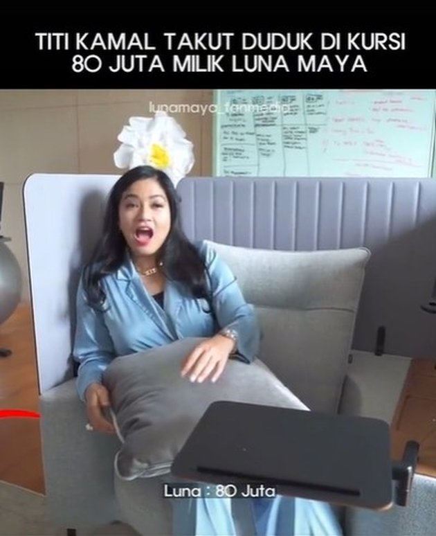 Viral Picture of Luna Maya's Rp 80 Million Chair, Making Titi Kamal Afraid to Sit