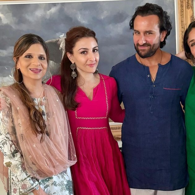 Portrait of Saif Ali Khan's Family Eid, Kareena Kapoor Celebrates Despite Different Religions - Taimur Looks Very Handsome