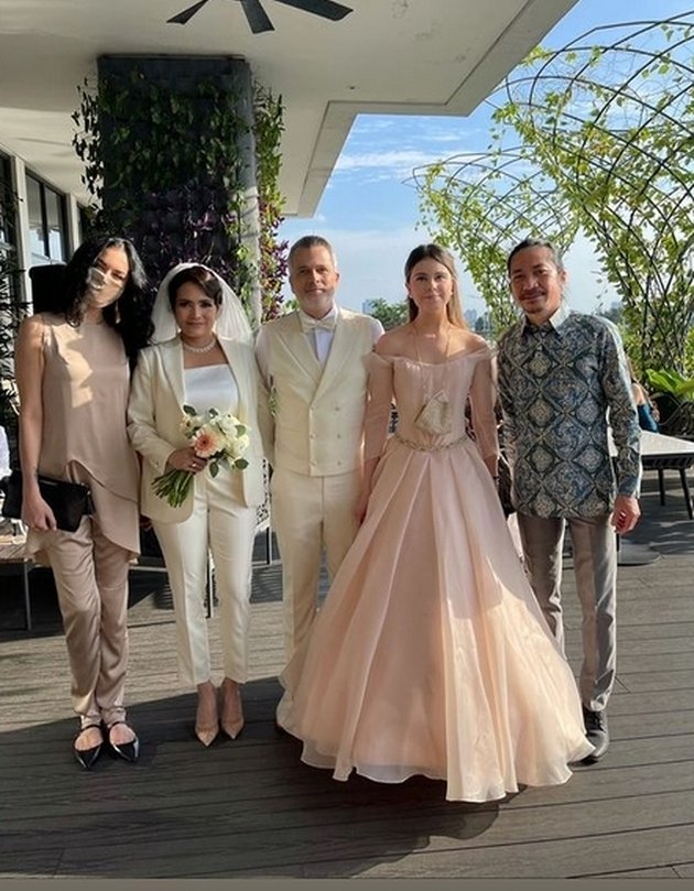 Portrait of Manuela Putri Sophia Latjuba at Her Father's Wedding, Beautiful in Noble Gown