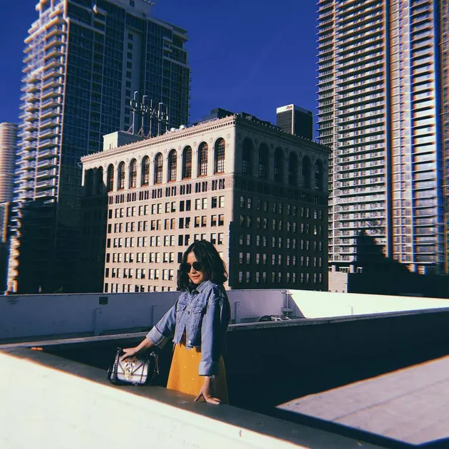 Ternyata Prilly di Amerika untuk urusan kerjaan loh!