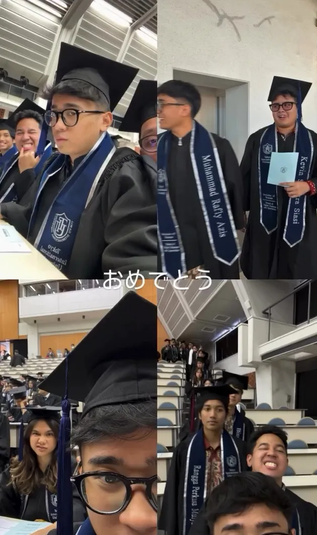 Rafly Azis di venue wisuda kampus