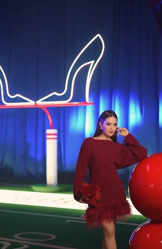 Raisa di event Christian Louboutin