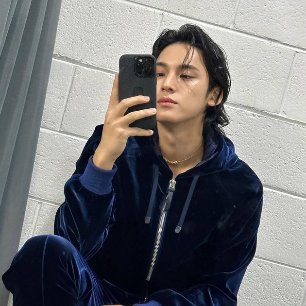 Potrait of Mingyu SEVENTEEN's Unruly Long Hair, the Type of Crush that ...