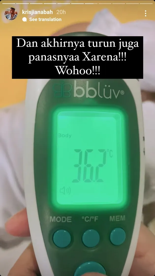 Anak Sibad Baby Xarena Sakit Demam