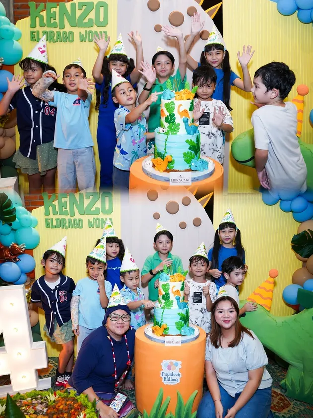 Kenzo bersama teman-teman