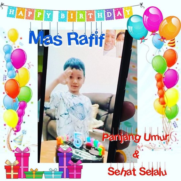 Portrait of Rafif's Birthday, Uut Permatasari's Child, Celebrated Through Video Call - Separated for 1.5 Months