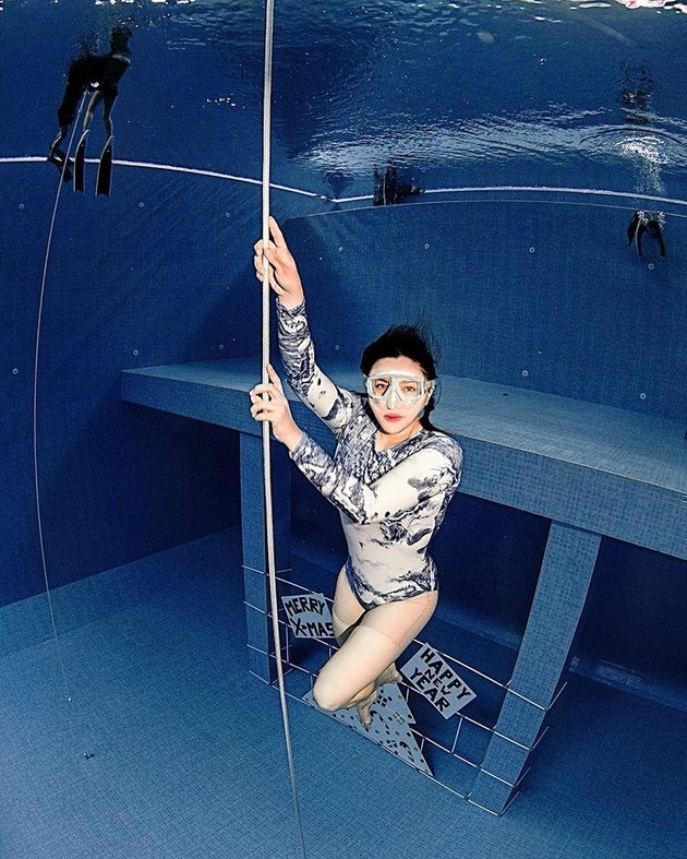 Portrait of Vicky Shu's Freedive Training, Slim Body Becomes the Highlight