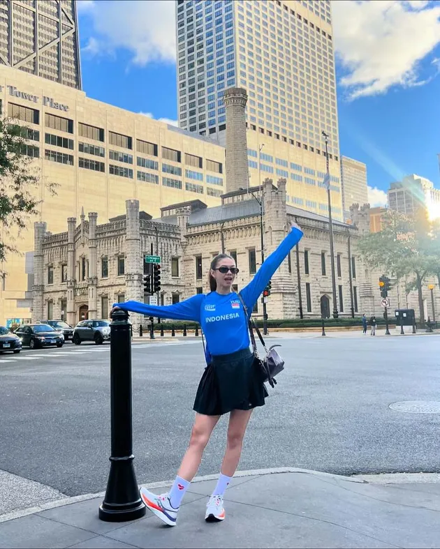 Potret Yuki Kato Spill Foto Ikut Chicago Marathon