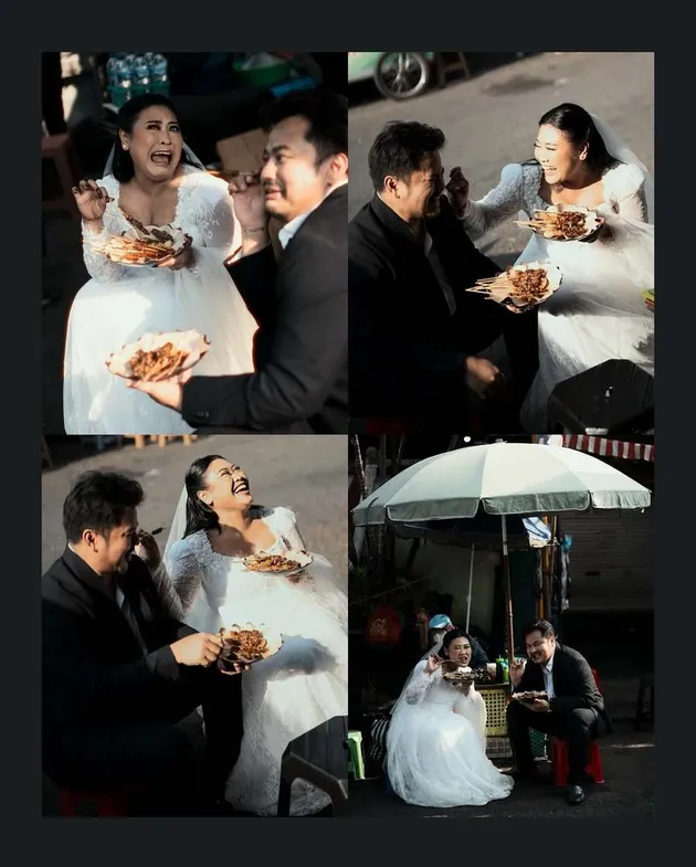 Boiyen dan Rully Makan Sate