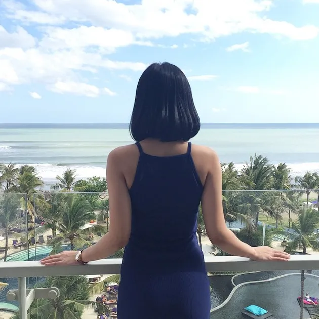 Liburan Rinni Wulandari di Bali
