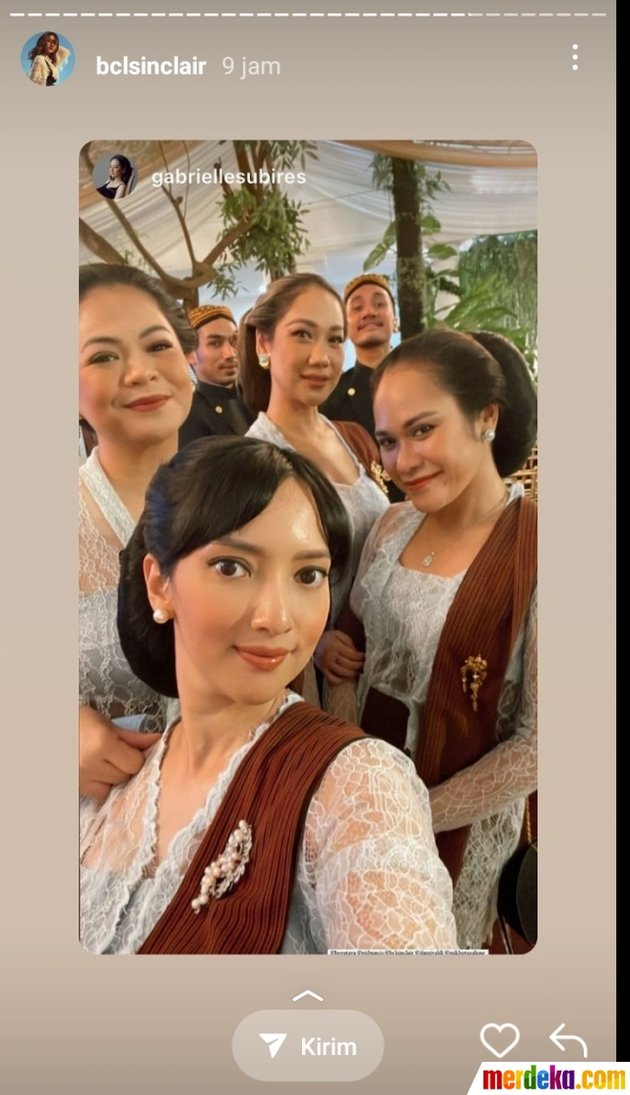 With the Typical Beauty of Indonesian Women, 7 Beautiful Photos of BCL Wearing Kebaya When Attending a Wedding Event Like a Palace Princess - Harmoniously Appearing with Dimas Beck
