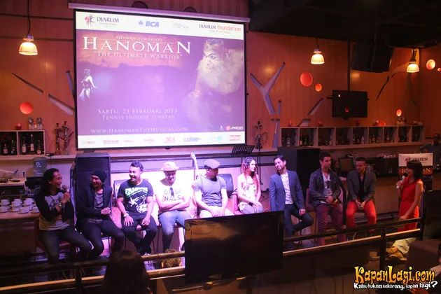 Preskon para kru dan pemain HANOMAN THE MUSICAL di Senayan City, Jakarta (19/02).