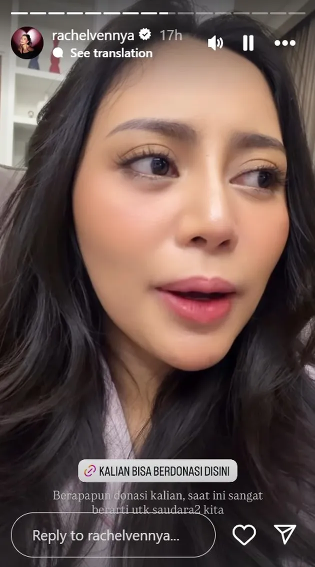 Rachel Vennya Ajak Masyarakat Untuk Ikut Donasi Banjir Sumatera