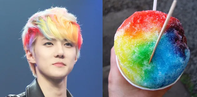 Rambut Pelangi Idol K-Pop