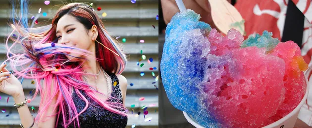 Rambut Pelangi Idol K-Pop