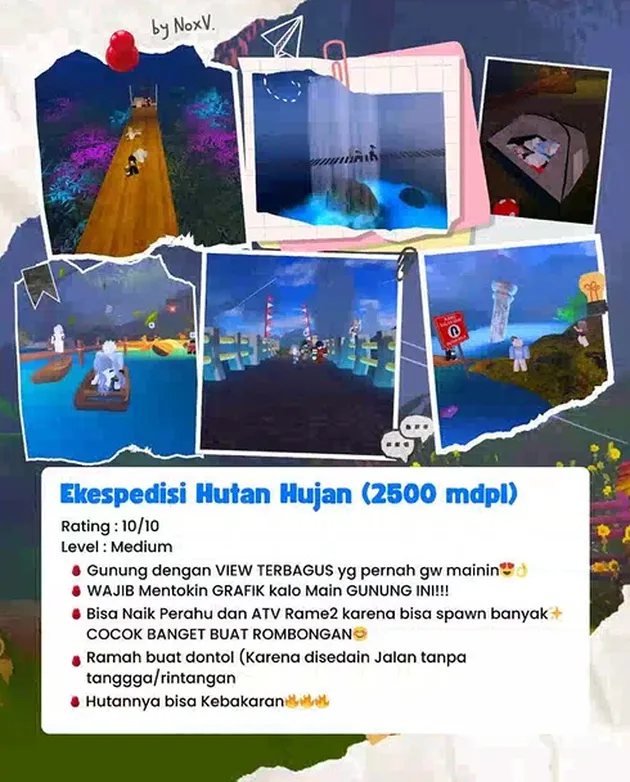 Map Gunung di Game Roblox