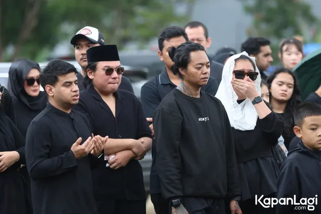 Reza Arap di Pemakaman Lula Lahfah