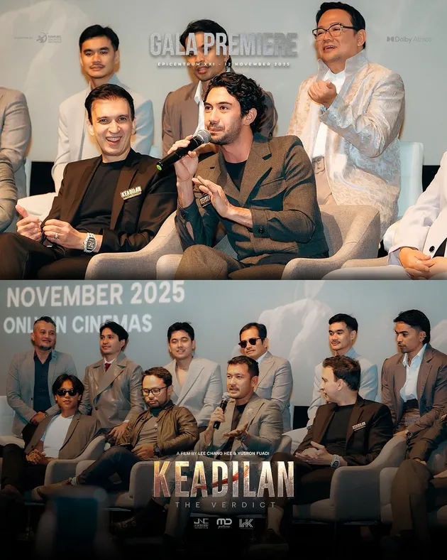 Reza Rahadian saat Konferensi Pers