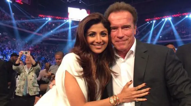 Shilpa Shetty dan Arnold Schwarzenegger