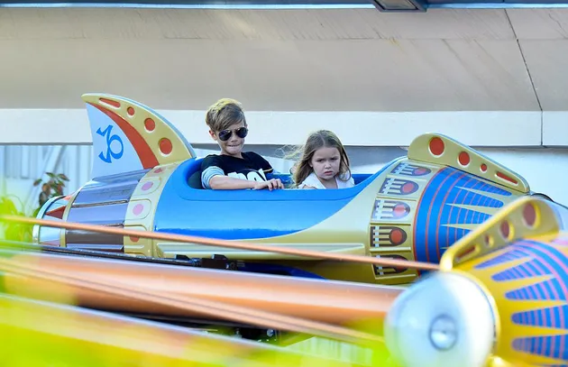 Harper Beckham Roller Coaster - Disneyland