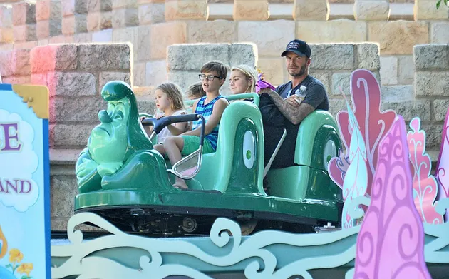 Harper Beckham Roller Coaster - Disneyland